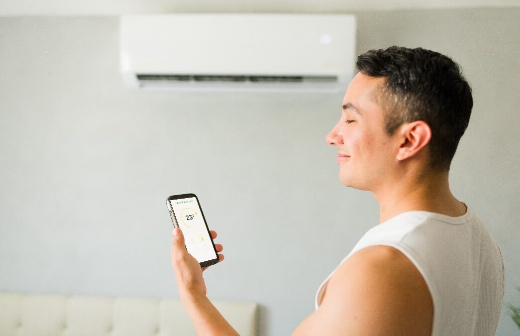 man with smart HVAC